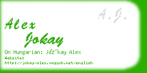 alex jokay business card